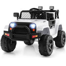 White 12V Children's Ride-On Truck with Remote Control and LED Lights Magic Cars Variant 0