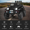 12V Kids Ride-On Truck with Remote Control and Double Magnetic Doors, Black Magic Cars 5