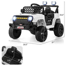 12V Kids Ride-On Truck with Remote Control and Built-In Music Player Magic Cars 3