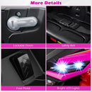 12V Pink Kids UTV Ride-On Car with Remote Control, LED Lights, and 3 Speed Options for Ages 3+ Magic Cars 5