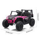 12V Electric Kids Ride-On UTV Quad Car with Remote Control and LED Lights Magic Cars 6