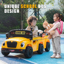 12V Electric 2-Seater Kids School Bus Ride-On Toy Car with Remote Control Magic Cars 1