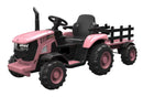 12V Kids Ride-On Tractor with Trailer, LED Lights, Music, and Remote Control Magic Cars 9