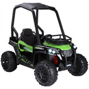 12V Kids UTV with Music, Lights, MP3/USB, Suspension, Green Magic Cars 2