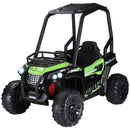 12V Kids UTV with Music, Lights, MP3/USB, Suspension, Green Magic Cars 3