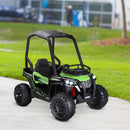 12V Kids UTV with Music, Lights, MP3/USB, Suspension, Green Magic Cars 8