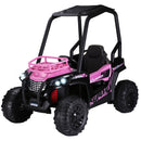 12V Kids Pink UTV with Music, Lights, MP3/USB, and Suspension Magic Cars 3