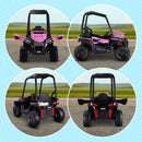 12V Kids Pink UTV with Music, Lights, MP3/USB, and Suspension Magic Cars 9