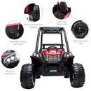 12V Kids UTV with Music, Lights, MP3/USB, Suspension – Red Magic Cars 7