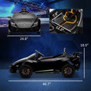 12V Licensed Lamborghini Huracan Electric Ride-On Car for Kids Ages 3-6 Black Magic Cars 1