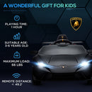 12V Licensed Lamborghini Huracan Electric Ride-On Car for Kids Ages 3-6 Black Magic Cars 10