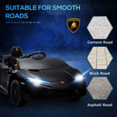 12V Licensed Lamborghini Huracan Electric Ride-On Car for Kids Ages 3-6 Black Magic Cars 9