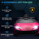 12V Licensed Kids Electric Car for Ages 3-6 in Pink Magic Cars 10