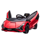 12V Licensed Lamborghini SIAN Electric Ride-On Car for Kids in Red Magic Cars 2