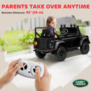 12V Black Remote Control Ride-On Land Rover Defender 110 SVX for Kids Magic Cars 6