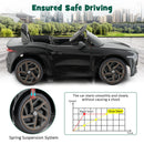 12V Licensed Bentley Bacalar Kids Electric Ride-On Car with Remote Control Black Magic Cars 6