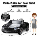 12V Licensed Bentley Electric Ride-On Car for Kids with Remote Control Magic Cars 2