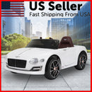 12V Licensed Bentley Style Kids Electric Ride-On Toy Car with Remote Control, LED Lights, and Music Magic Cars 0