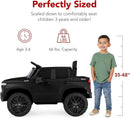 12V Licensed Chevrolet Silverado Electric Ride-On Truck Toy with Parent Remote Control Magic Cars 3