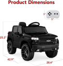 12V Licensed Chevrolet Silverado Electric Ride-On Truck Toy with Parent Remote Control Magic Cars 6