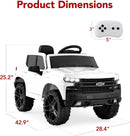 12V Licensed Chevrolet Silverado Electric Ride-On Truck Toy with Parent Remote Control Magic Cars 6