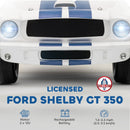 12V Ford Shelby GT350 Kids Ride-On Car with Remote Control and LED Lights in White Magic Cars 3