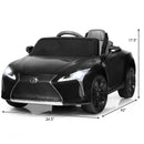 12V Licensed Lexus LC500 Kids Ride-On Car with MP3 and Remote Control Black Magic Cars 1