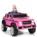 12V Licensed Mercedes-Benz Kids Ride-On RC Motorized Car with Trunk Pink Magic Cars 0