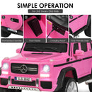 12V Licensed Mercedes-Benz Kids Ride-On RC Motorized Car with Trunk Pink Magic Cars 8