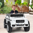 12V Official Mercedes-Benz White Ride-On Car for Kids with Remote Control Magic Cars 2