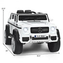 12V Official Mercedes-Benz White Ride-On Car for Kids with Remote Control Magic Cars 4