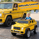 12V Official Mercedes-Benz Children's Ride-On Car with Remote Control - Yellow Magic Cars 1