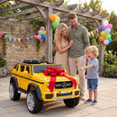 12V Official Mercedes-Benz Children's Ride-On Car with Remote Control - Yellow Magic Cars 2