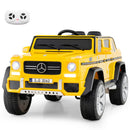 12V Official Mercedes-Benz Children's Ride-On Car with Remote Control - Yellow Magic Cars Variant 0