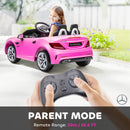 12V Licensed Pink Mercedes SLC 300 Kids Ride-On Car with Remote Control and Dual Speed Magic Cars 4