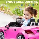 12V Licensed Pink Mercedes SLC 300 Kids Ride-On Car with Remote Control and Dual Speed Magic Cars 5