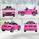 12V Licensed Pink Mercedes SLC 300 Kids Ride-On Car with Remote Control and Dual Speed Magic Cars 7