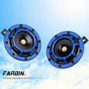 12V Loud Blue Twin Electric Car Horn Kit with High and Low Tone Magic Cars 1
