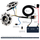 12V Loud Twin Metal Car Horn Kit with High and Low Tone Relay and Wire Harness Magic Cars 5