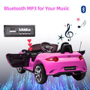 12V Kids Electric Ride-On Car with Remote Control and MP3 Player Pink Power Wheel Toy Magic Cars 2