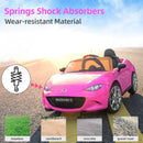 12V Kids Electric Ride-On Car with Remote Control and MP3 Player Pink Power Wheel Toy Magic Cars 5