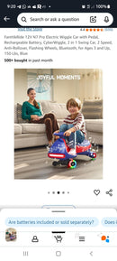 12V N7 Pro Electric Wiggle Car with Pedal and Rechargeable Battery 2-in-1 Swing Ride-On Magic Cars 2