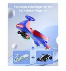 12V N7 Pro Electric Wiggle Car with Pedal and Rechargeable Battery 2-in-1 Swing Ride-On Magic Cars 3