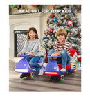 12V N7 Pro Electric Wiggle Car with Pedal, Rechargeable Battery, 2-in-1 Swing Ride-On Toy Magic Cars 12