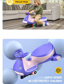 12V N7 Pro Electric Wiggle Car with Pedal, Rechargeable Battery, 2-in-1 Swing Ride-On Toy Magic Cars 14