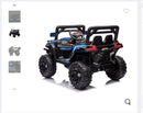 12V 4.5Ah Battery-Powered Off-Road Electric Car for Kids in Black and Blue Magic Cars 2