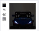 12V 4.5Ah Battery-Powered Off-Road Electric Car for Kids in Black and Blue Magic Cars Variant 0