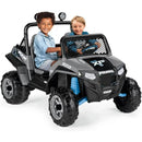 12V Battery-Powered Ride-On Polaris RZR 900 ATV for Ages 3+ in Gray Magic Cars 0