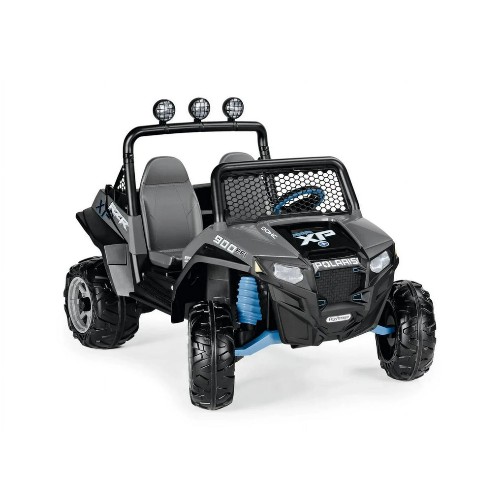 peg perego 12v atv 12V Peg Perego Polaris RZR 900 Battery-Powered Ride-On ATV, Ages 3+, Gray 2 Year Warranty -