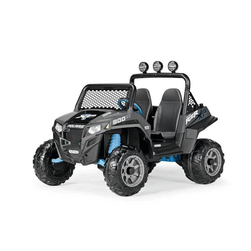 12V Peg Perego Polaris RZR 900 Battery-Powered Ride-On ATV, Ages 3+, Gray 2 Year Warranty
